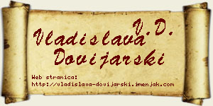 Vladislava Dovijarski vizit kartica